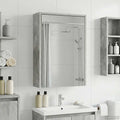 Badezimmerspiegelschrank mit Regal Beton Grau 43 x 16 x 62.5 cm