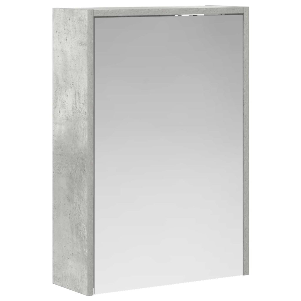Badezimmerspiegelschrank mit Regal Beton Grau 43 x 16 x 62.5 cm