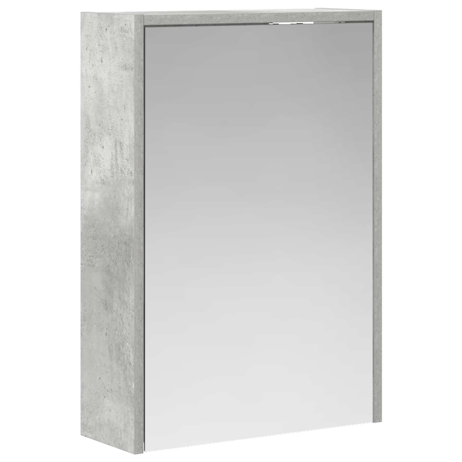 Badezimmerspiegelschrank mit Regal Beton Grau 43 x 16 x 62.5 cm