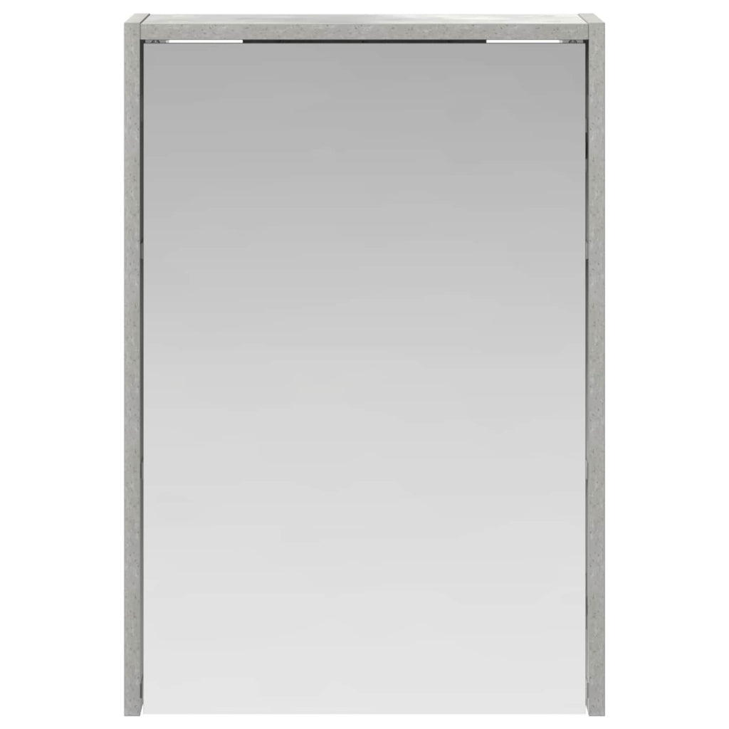 Badezimmerspiegelschrank mit Regal Beton Grau 43 x 16 x 62.5 cm