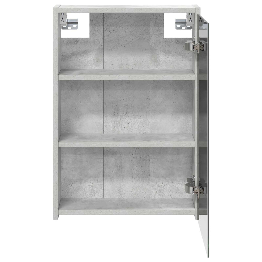 Badezimmerspiegelschrank mit Regal Beton Grau 43 x 16 x 62.5 cm