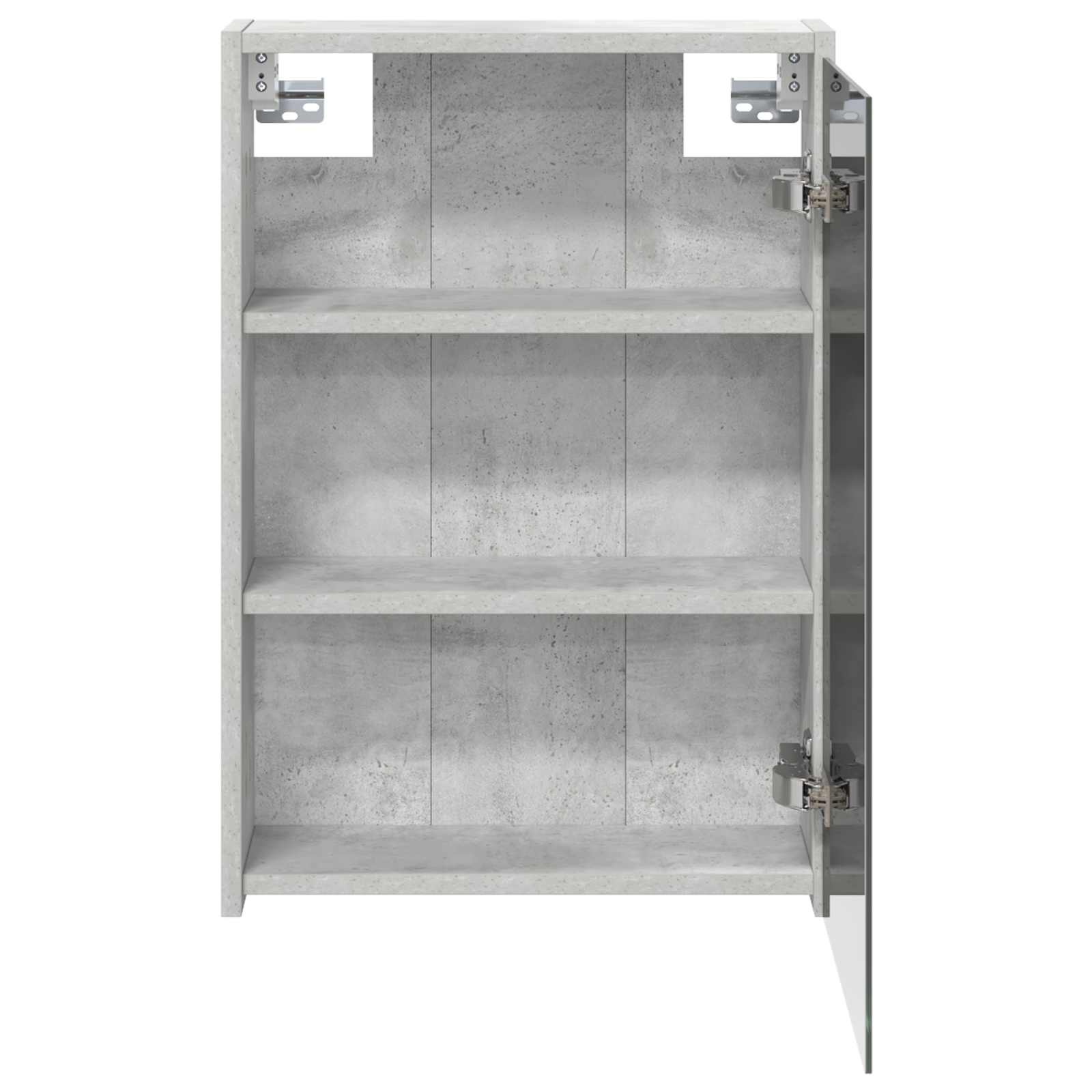 Badezimmerspiegelschrank mit Regal Beton Grau 43 x 16 x 62.5 cm