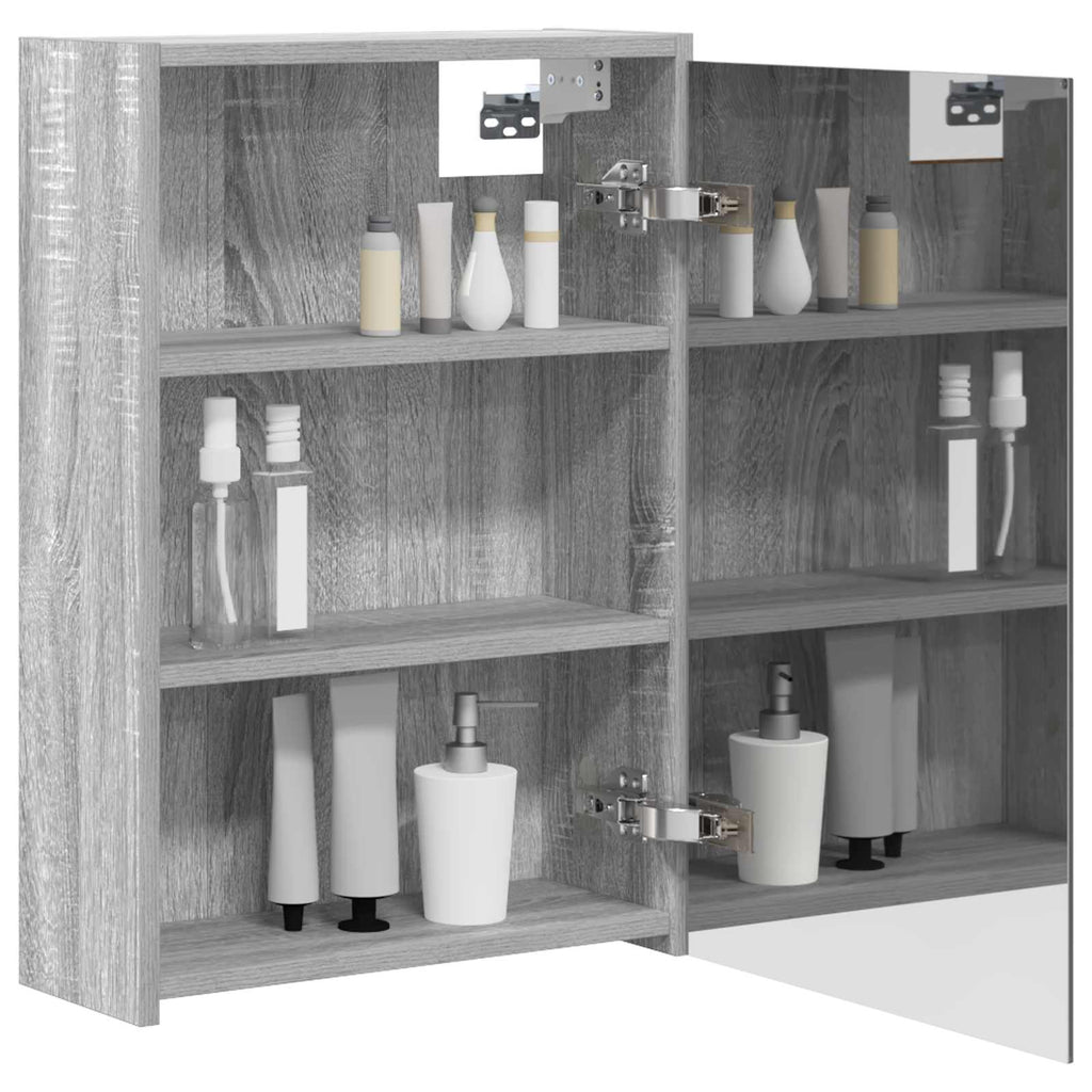 Badezimmerspiegelschrank Graues Sonoma 43 x 16 x 62.5 cm