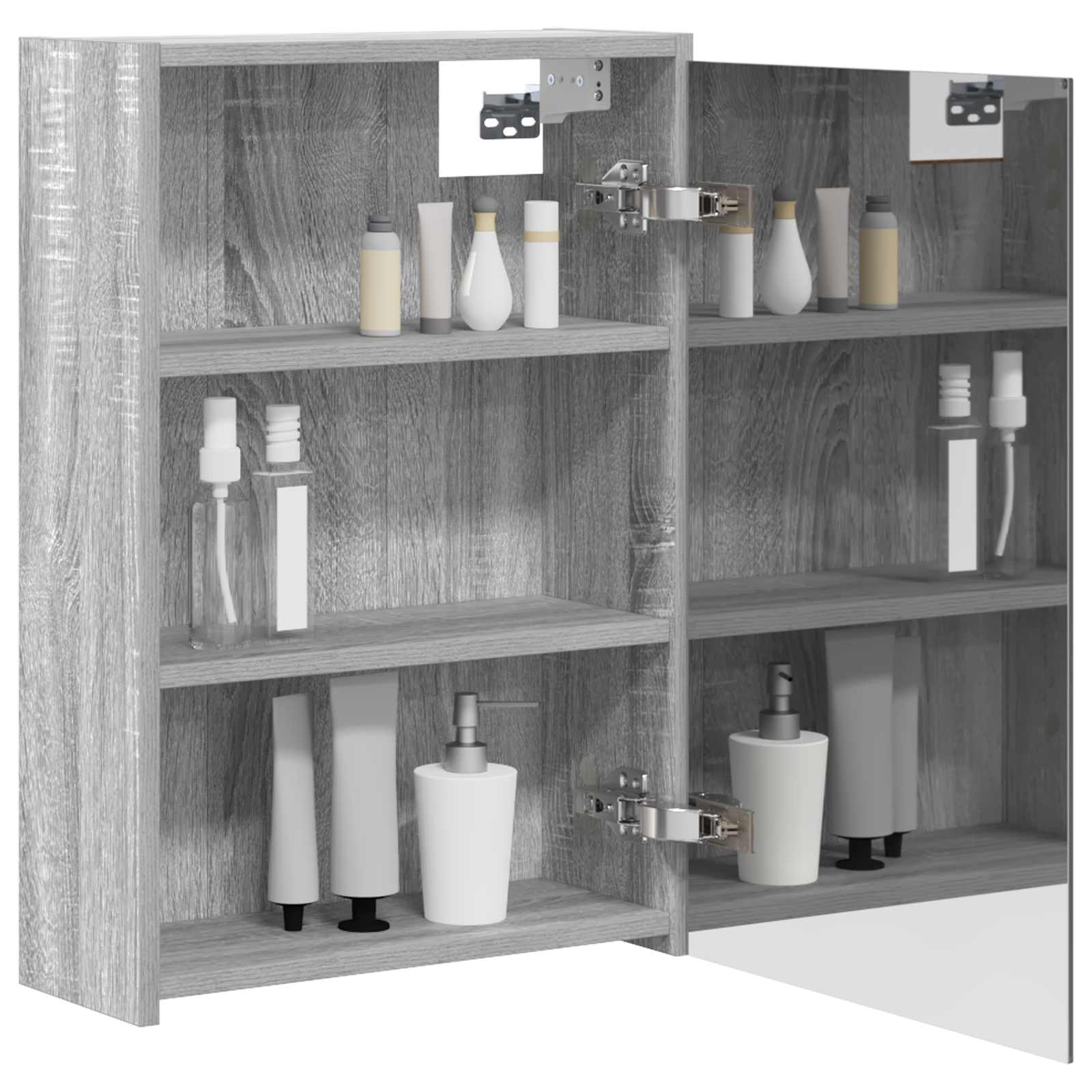 Badezimmerspiegelschrank Graues Sonoma 43 x 16 x 62.5 cm