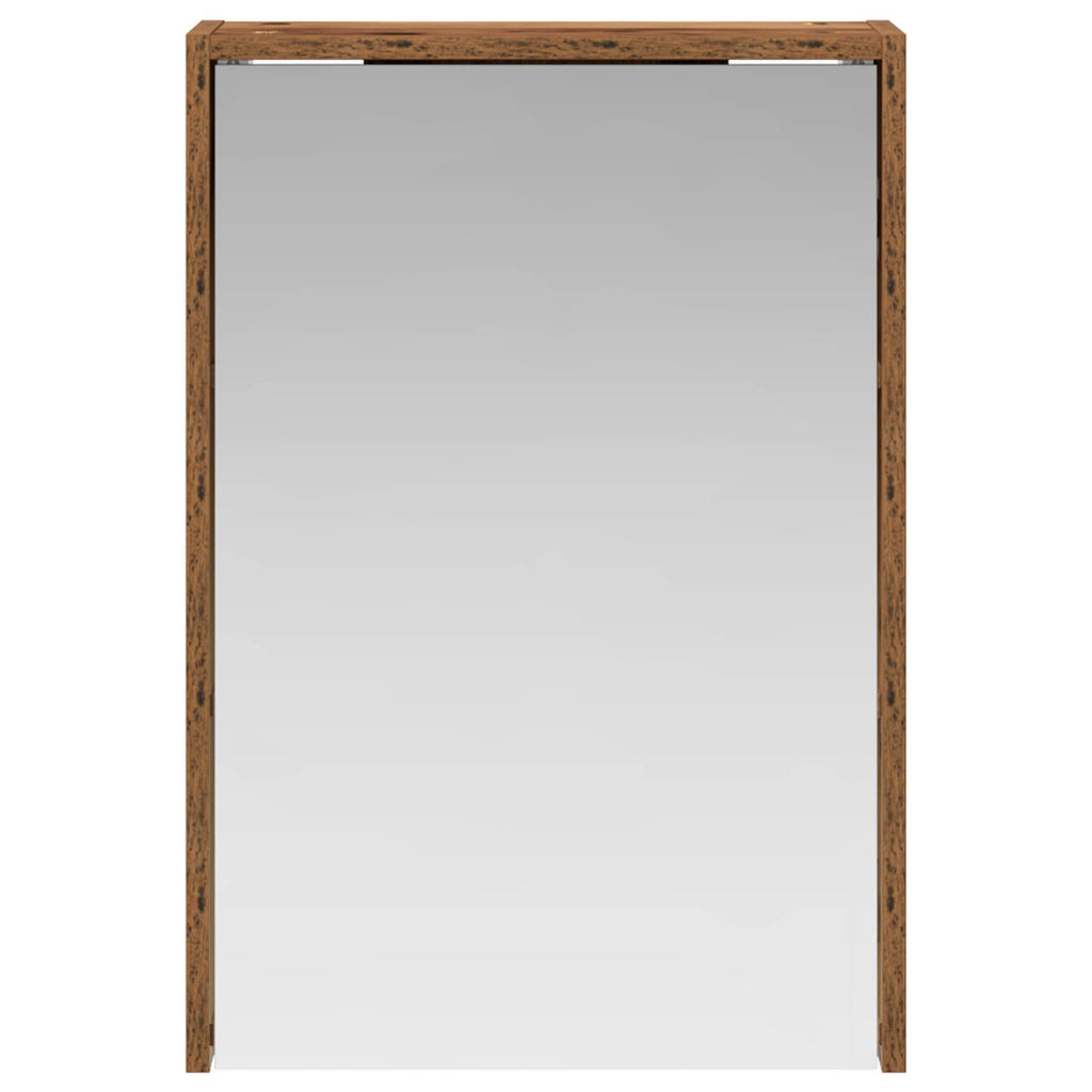 Badezimmerspiegelschrank mit Regal Altholz 43 x 16 x 62.5 cm
