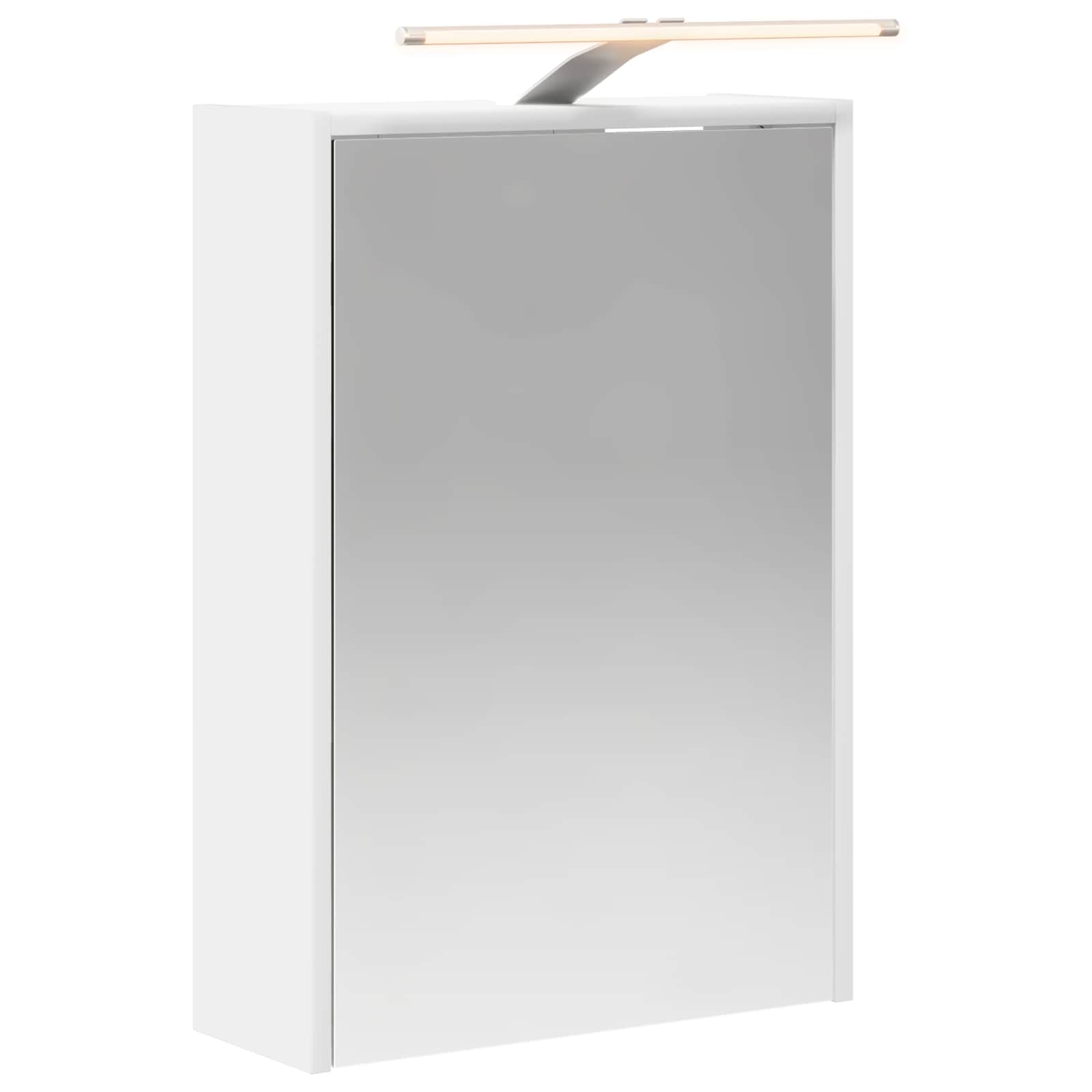 Badezimmerspiegelschrank Weiß 43 x 16 x 62.5 cm Holzwerkstoff