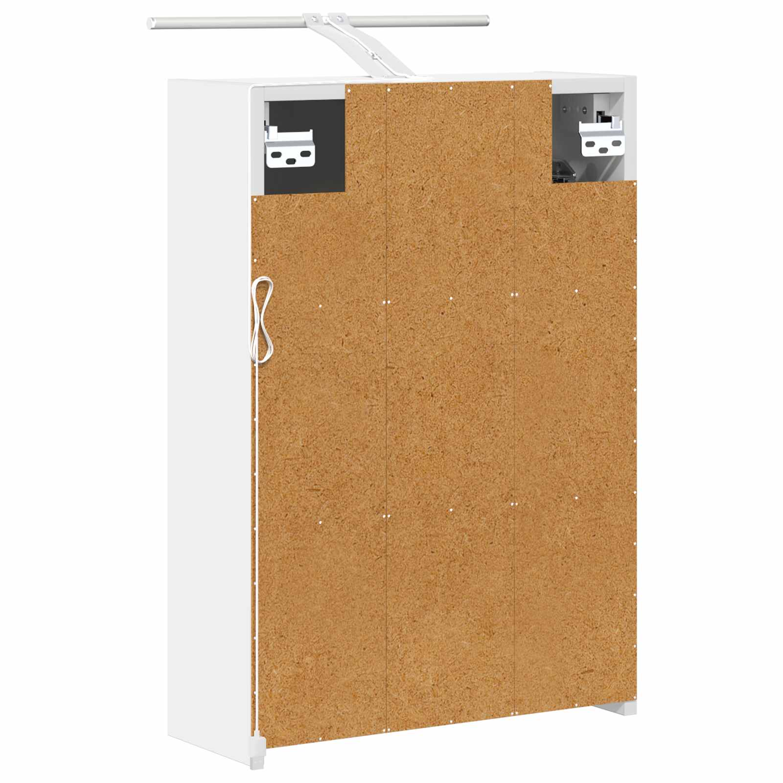 Badezimmerspiegelschrank Weiß 43 x 16 x 62.5 cm Holzwerkstoff