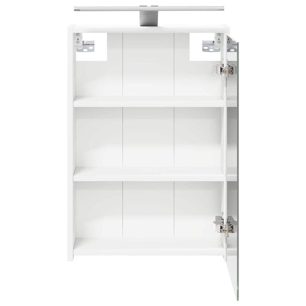 Badezimmerspiegelschrank Weiß 43 x 16 x 62.5 cm Holzwerkstoff