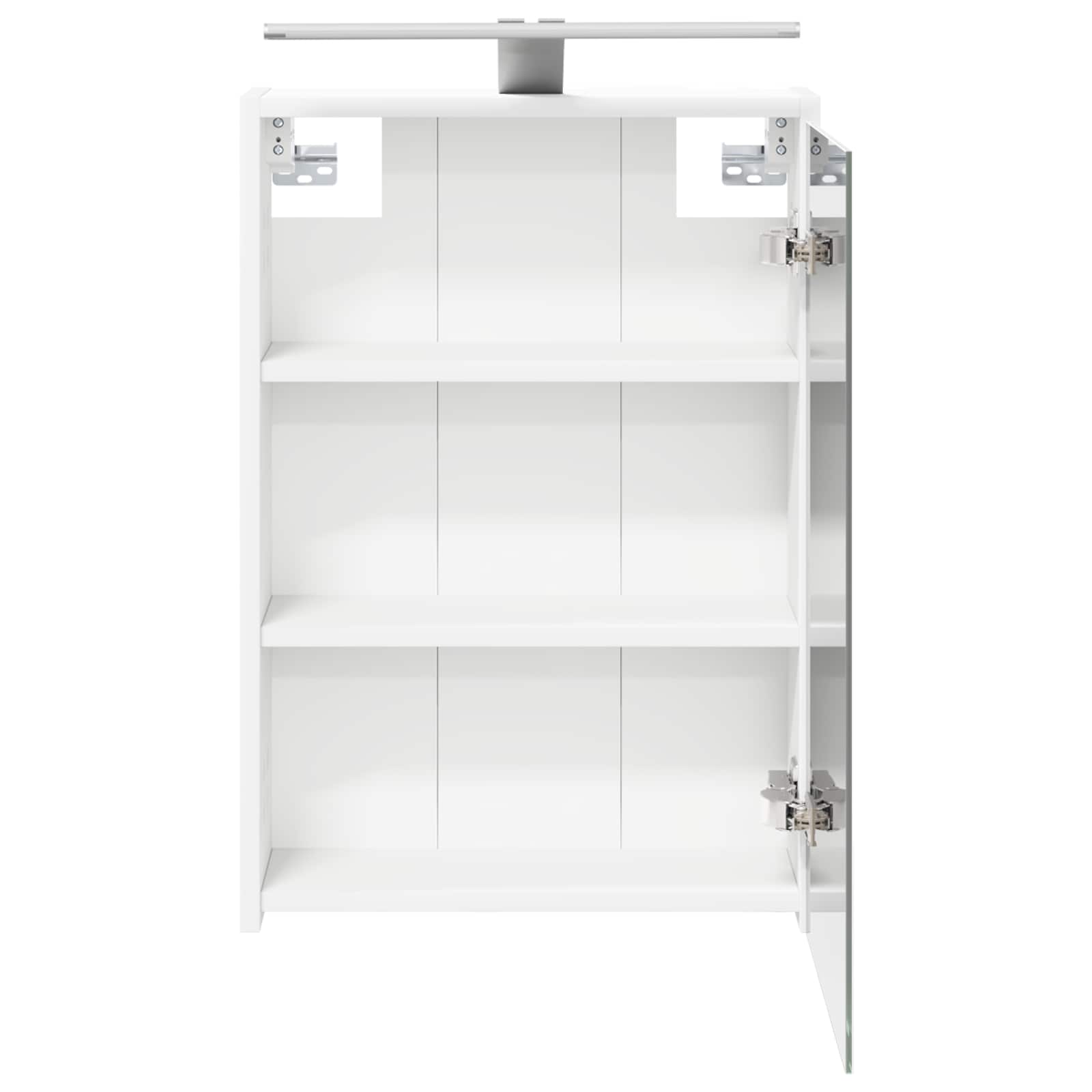 Badezimmerspiegelschrank Weiß 43 x 16 x 62.5 cm Holzwerkstoff
