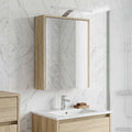Badezimmerspiegelschrank mit Tür Sonoma-Eiche 43 x 16 x 62.5 cm