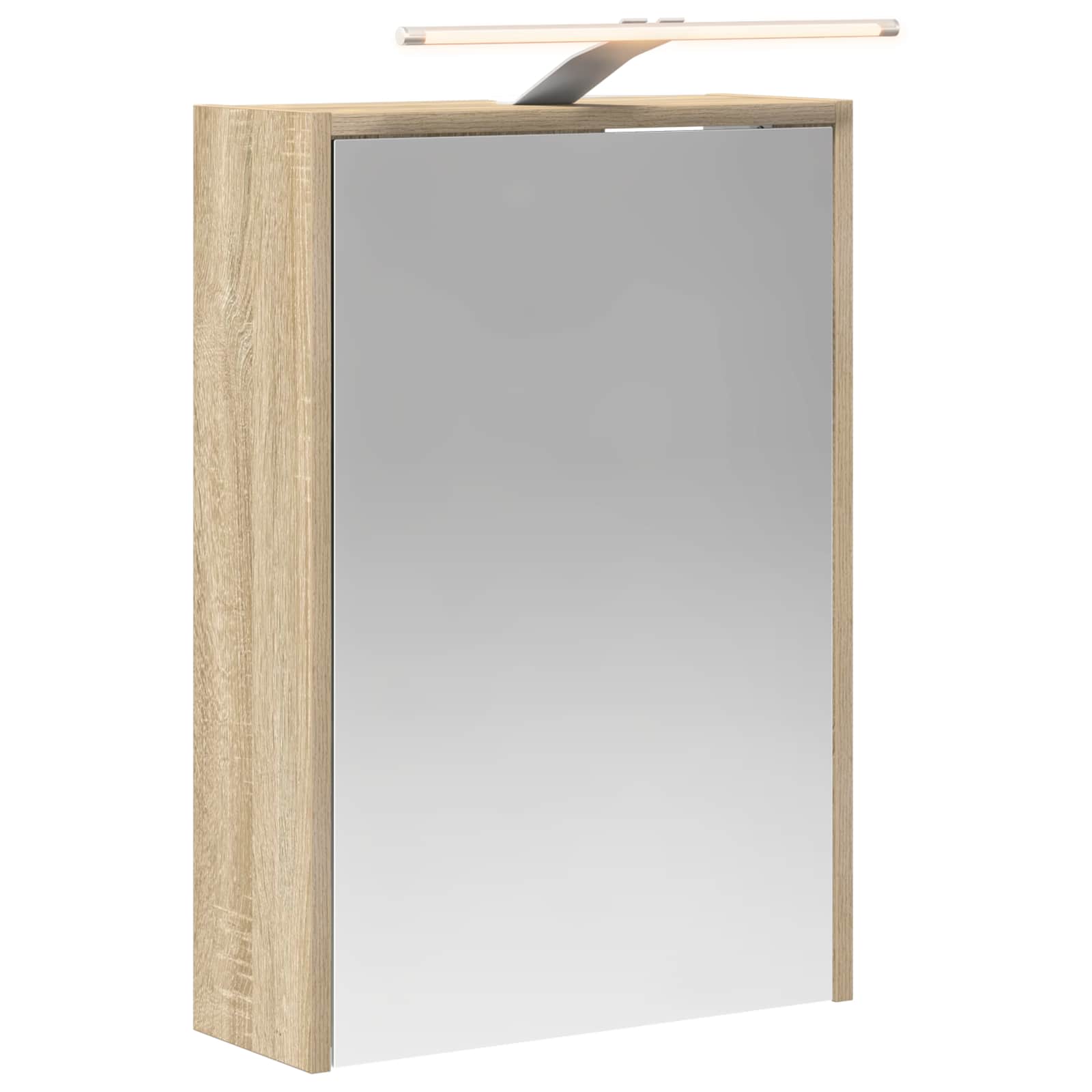 Badezimmerspiegelschrank mit Tür Sonoma-Eiche 43 x 16 x 62.5 cm