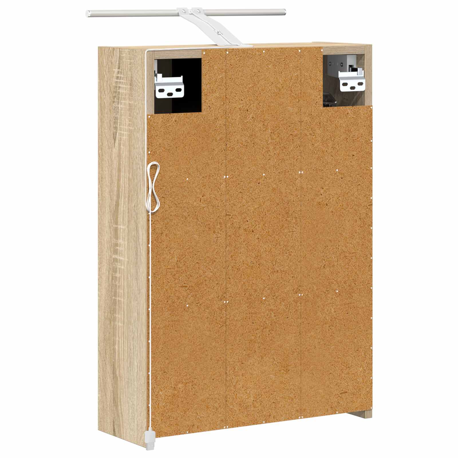 Badezimmerspiegelschrank mit Tür Sonoma-Eiche 43 x 16 x 62.5 cm