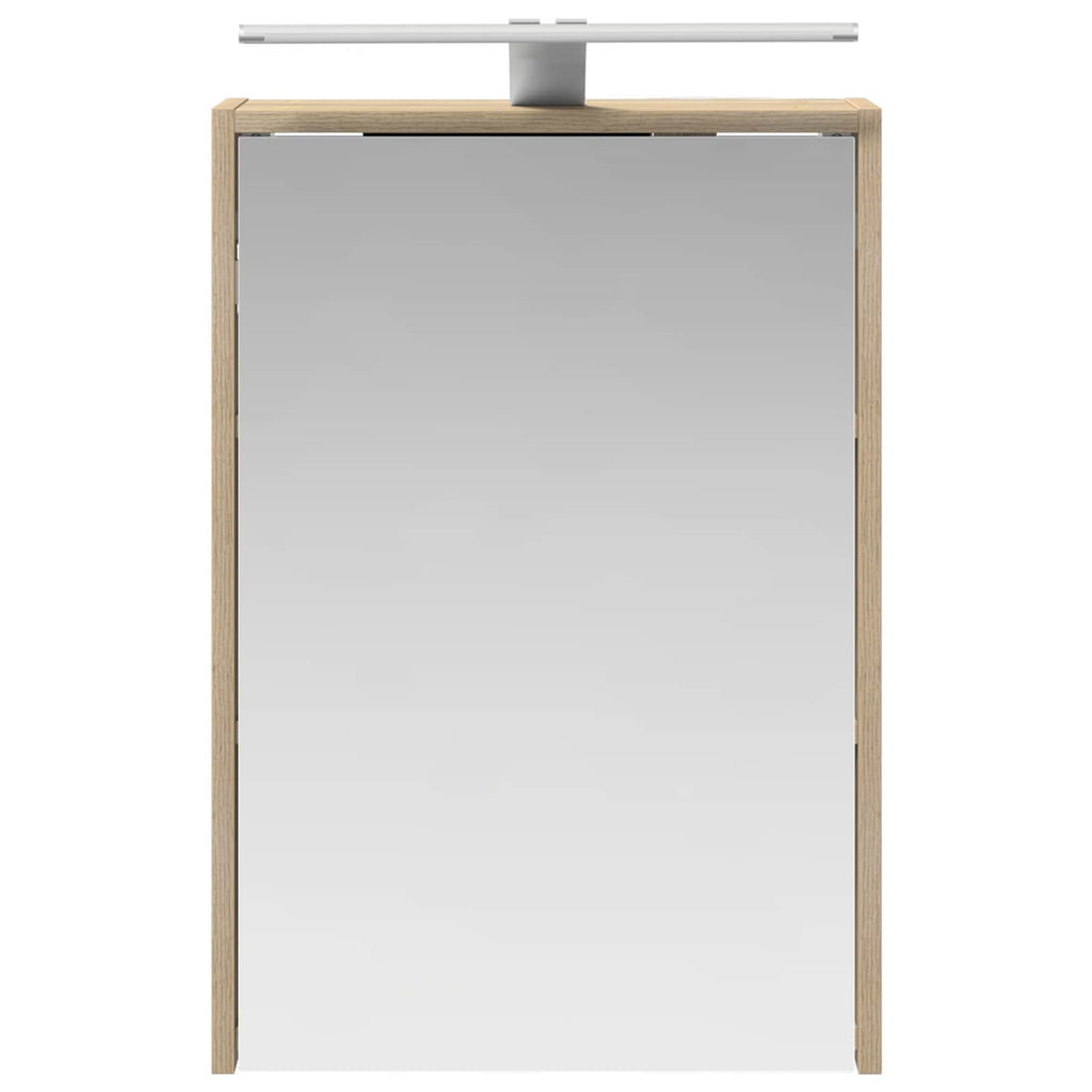 Badezimmerspiegelschrank mit Tür Sonoma-Eiche 43 x 16 x 62.5 cm