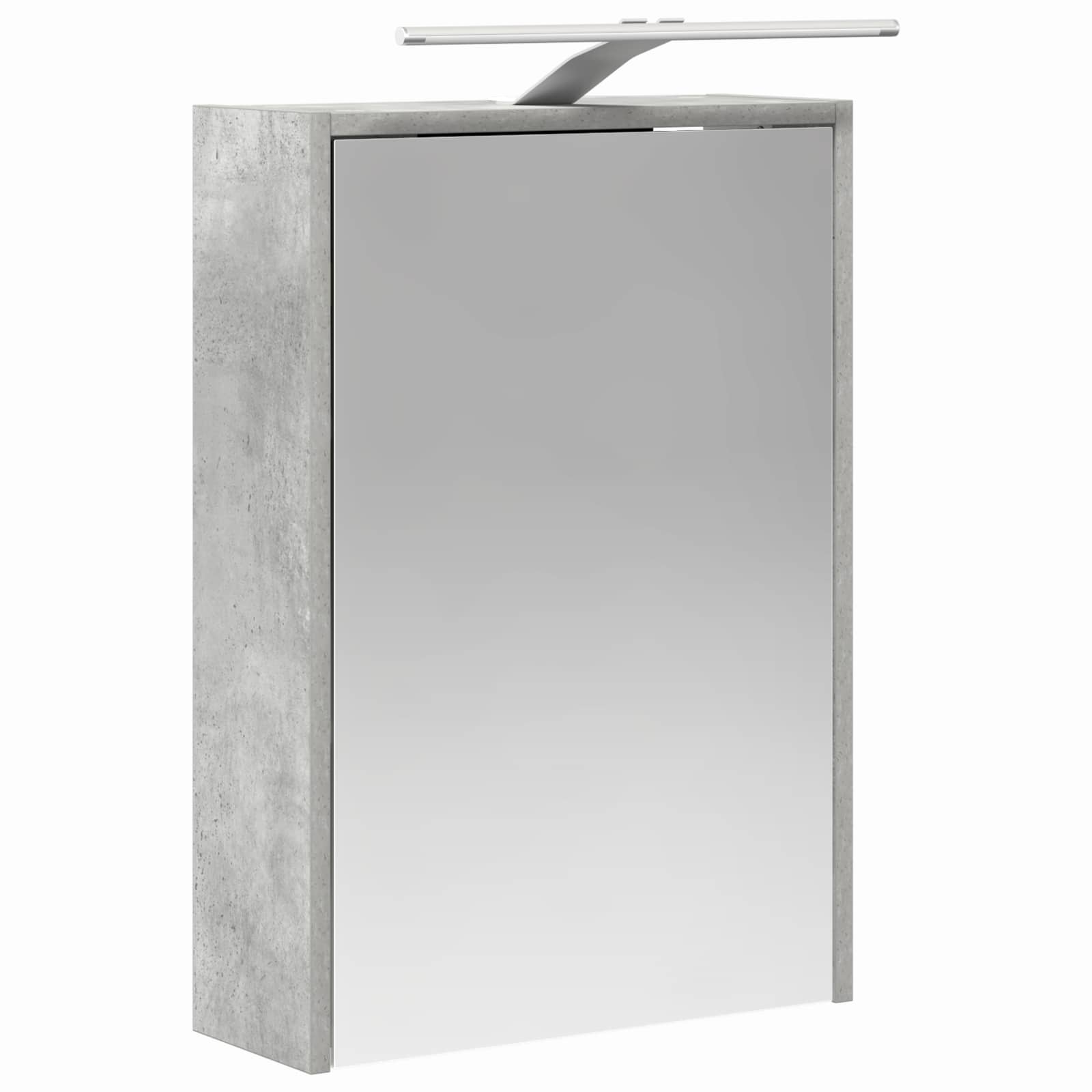 Badezimmerspiegelschrank mit Regal Beton Grau 43 x 16 x 62.5 cm