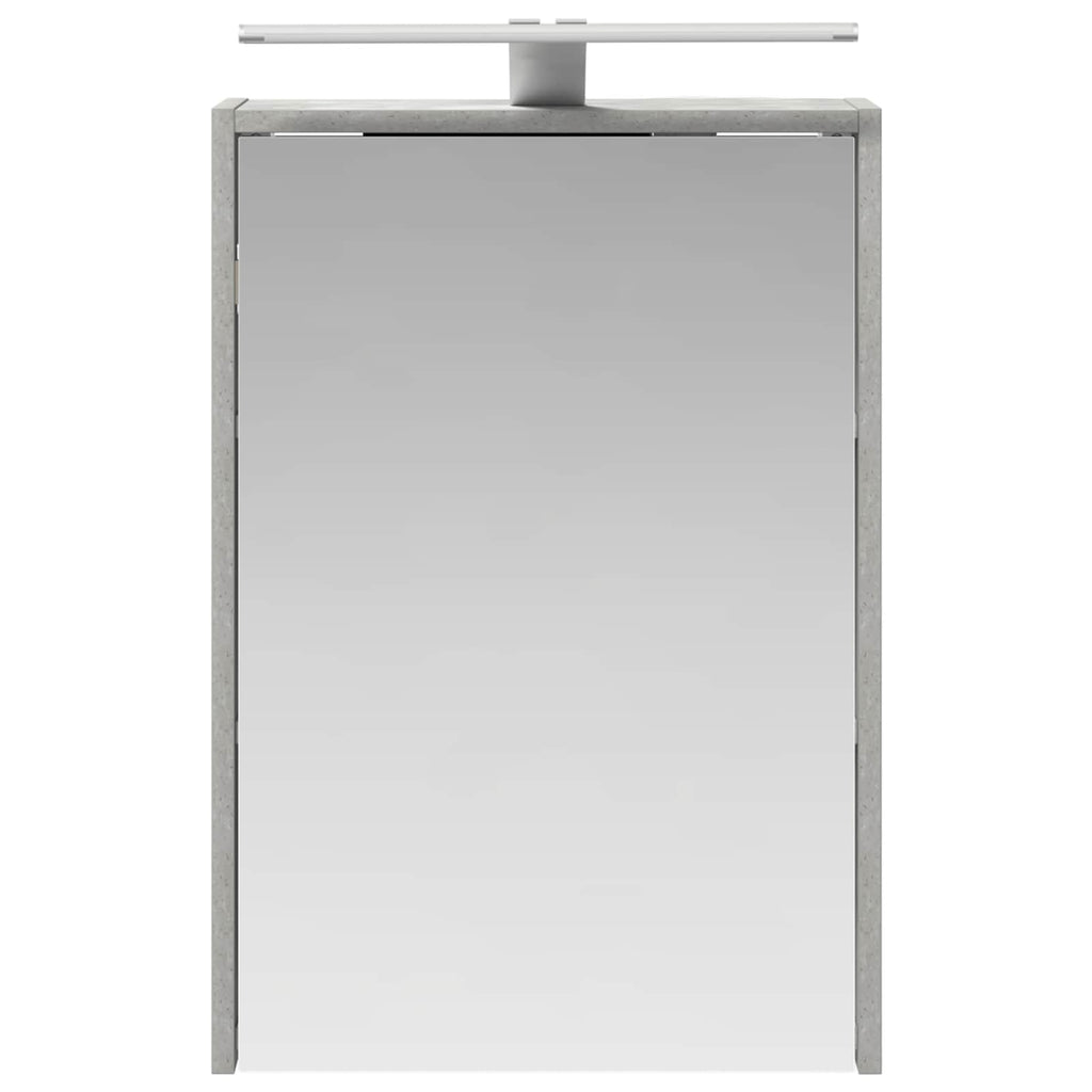 Badezimmerspiegelschrank mit Regal Beton Grau 43 x 16 x 62.5 cm