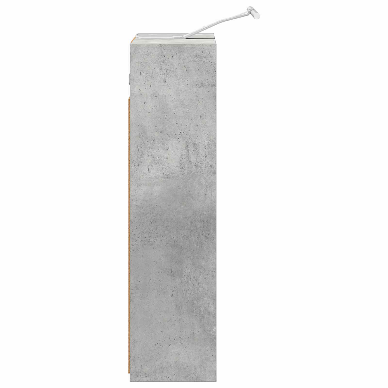Badezimmerspiegelschrank mit Regal Beton Grau 43 x 16 x 62.5 cm