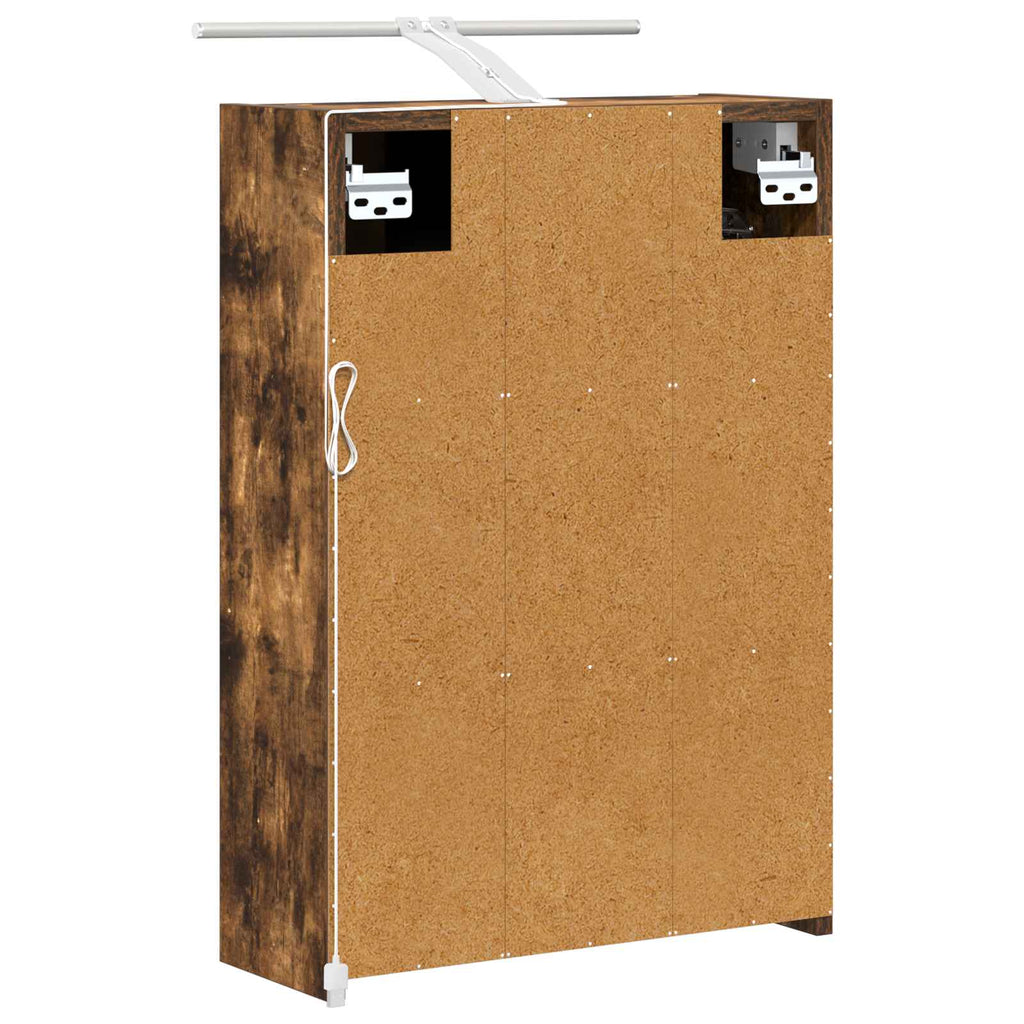 Badezimmerspiegelschrank Geräucherte Eiche 43 x 16 x 62.5 cm