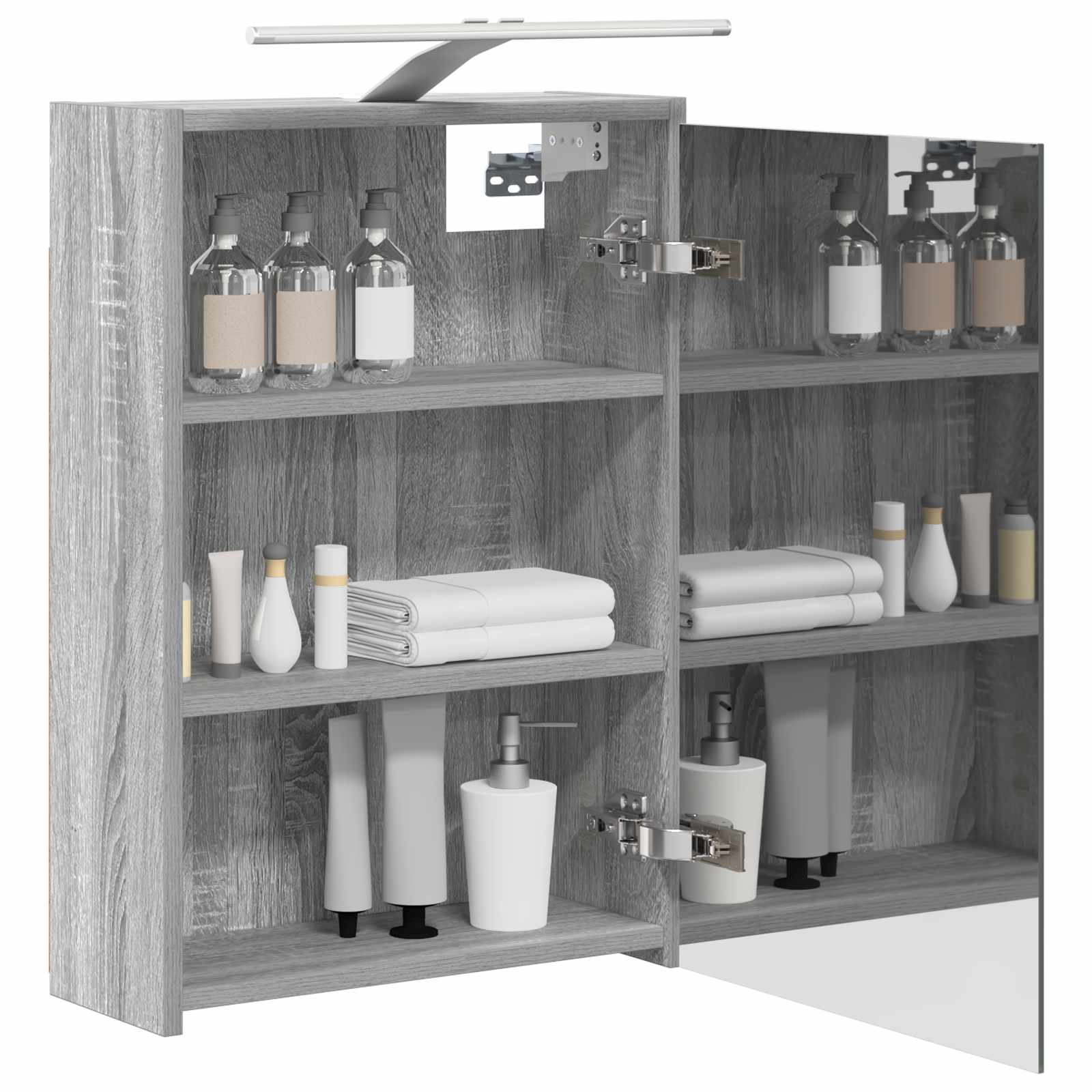 Badezimmerspiegelschrank Graues Sonoma 43 x 16 x 62.5 cm