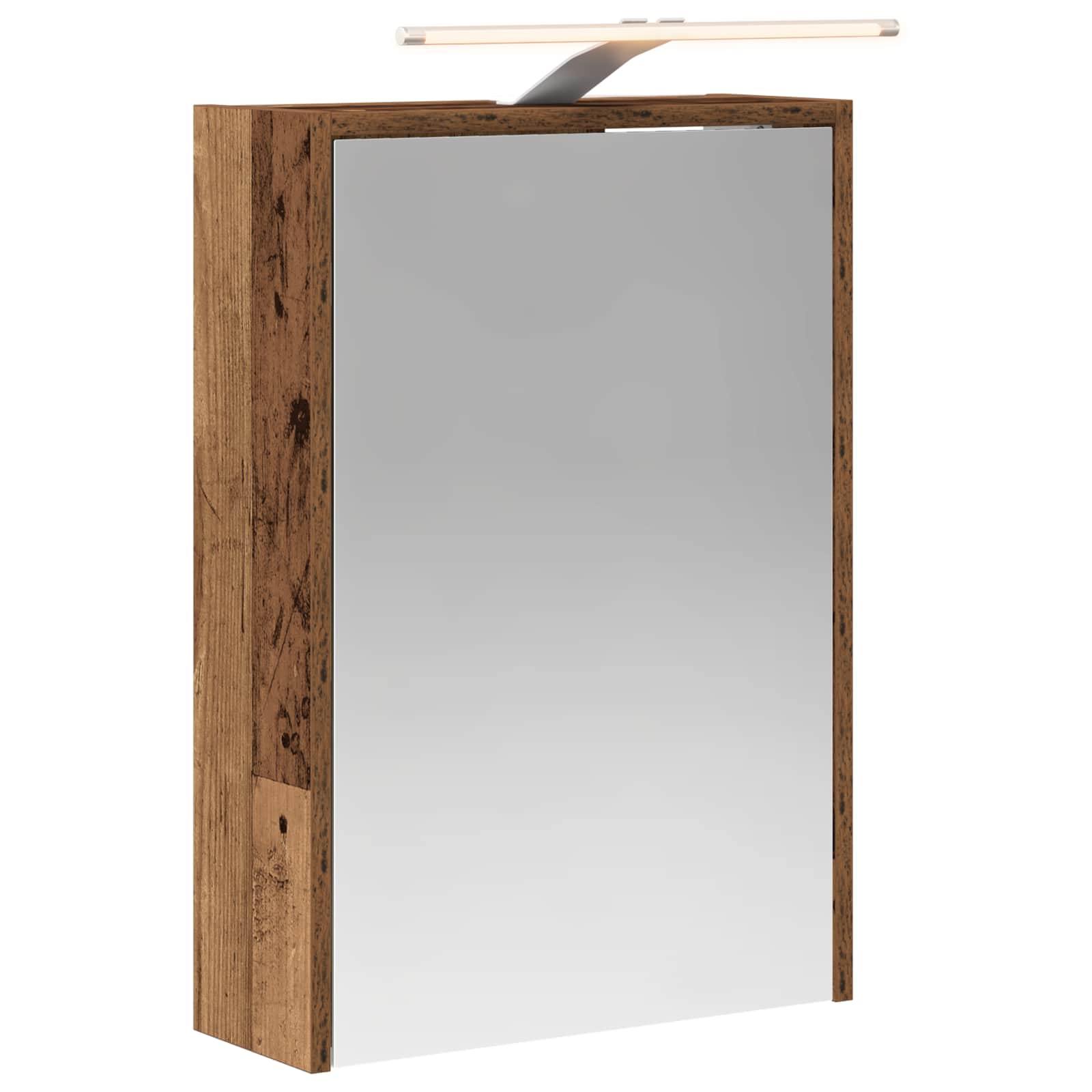 Badezimmerspiegelschrank mit Regal Altholz 43 x 16 x 62.5 cm