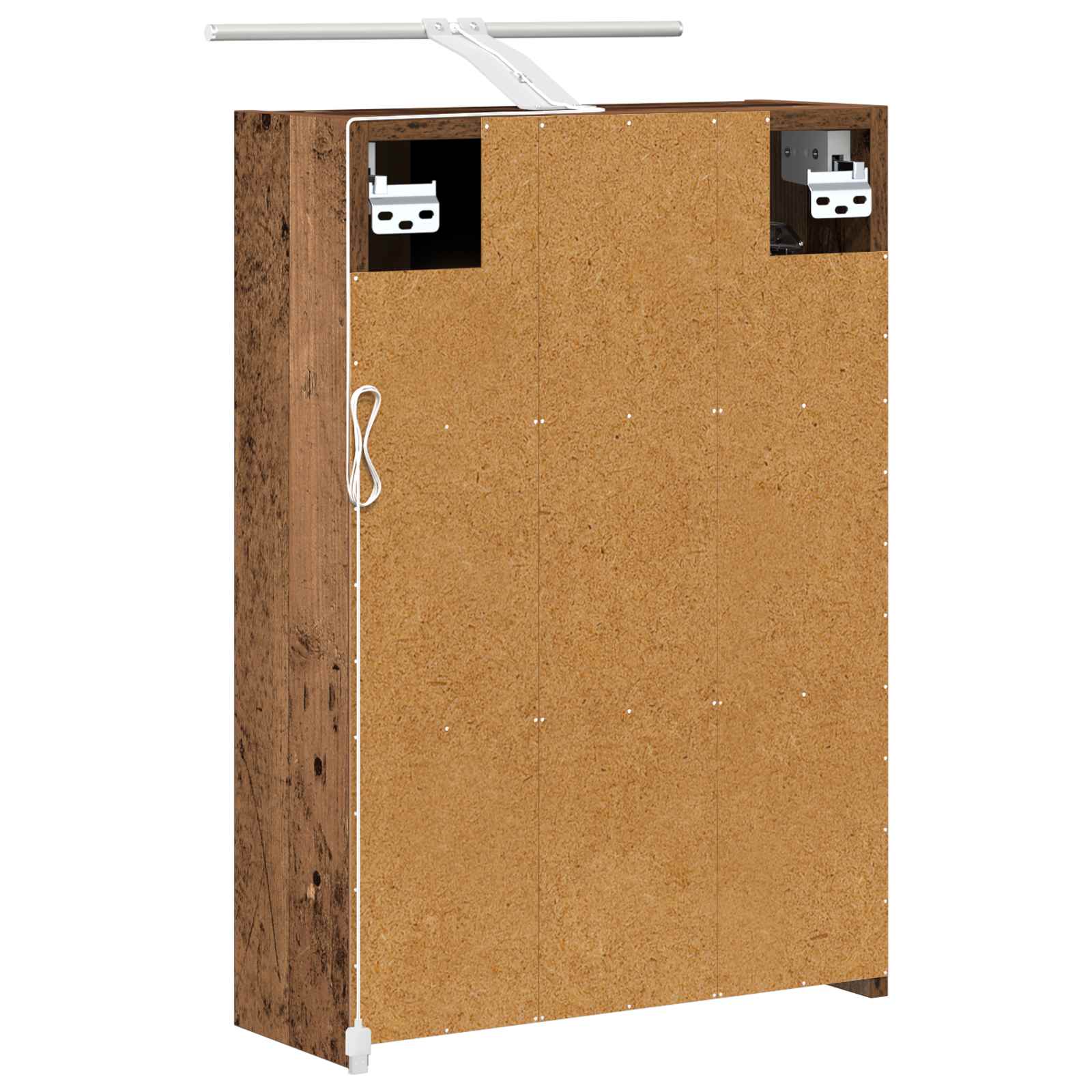 Badezimmerspiegelschrank mit Regal Altholz 43 x 16 x 62.5 cm