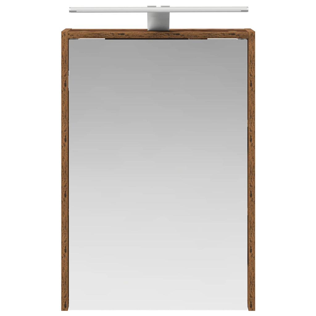 Badezimmerspiegelschrank mit Regal Altholz 43 x 16 x 62.5 cm
