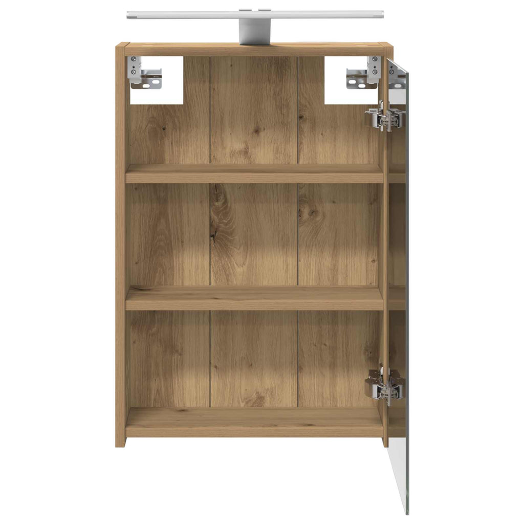 Badezimmerspiegelschrank Kunsthandwerk Eiche 43 x 16 x 62.5 cm