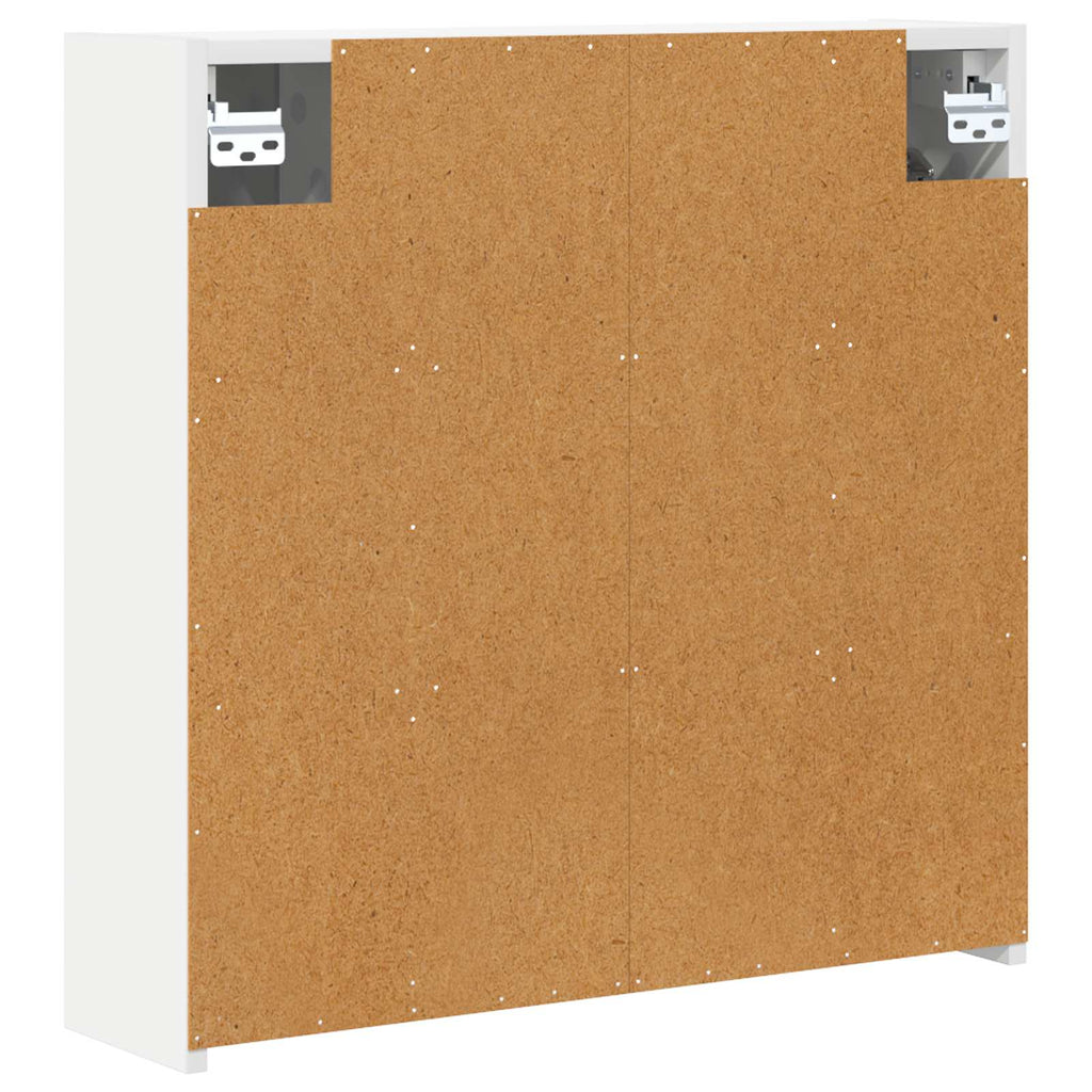 Badezimmerspiegelschrank Weiß 63,5 x 16 x 62,5 cm Holzwerkstoff
