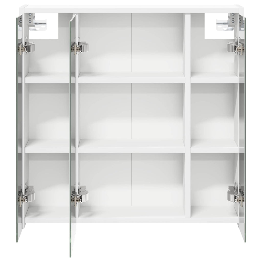 Badezimmerspiegelschrank Weiß 63,5 x 16 x 62,5 cm Holzwerkstoff