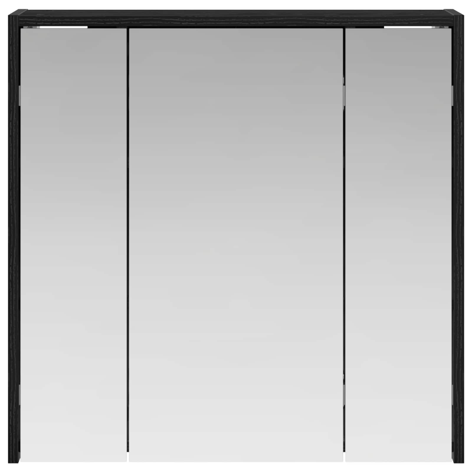 Badezimmerspiegelschrank Schwarz Eichen-Optik