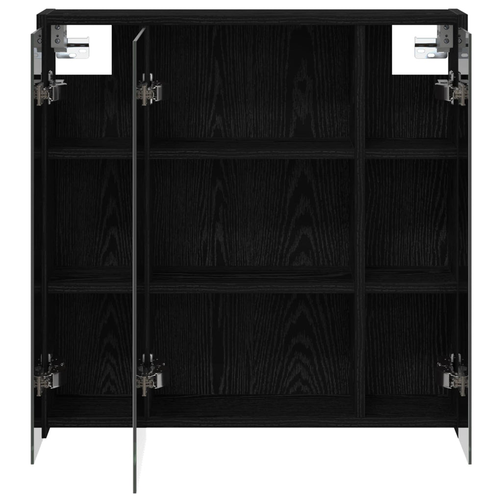 Badezimmerspiegelschrank Schwarz Eichen-Optik