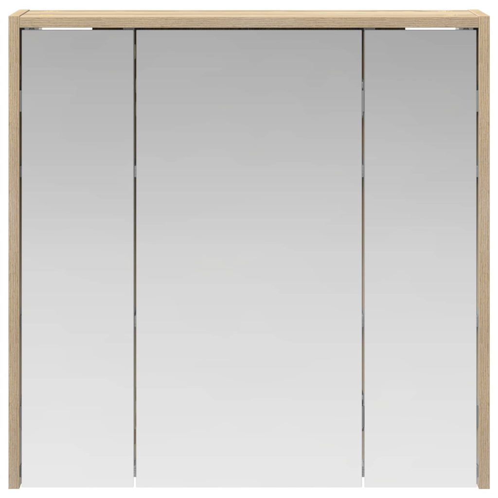 Badezimmerspiegelschrank Sonoma-Eiche 63,5 x 16 x 62,5 cm
