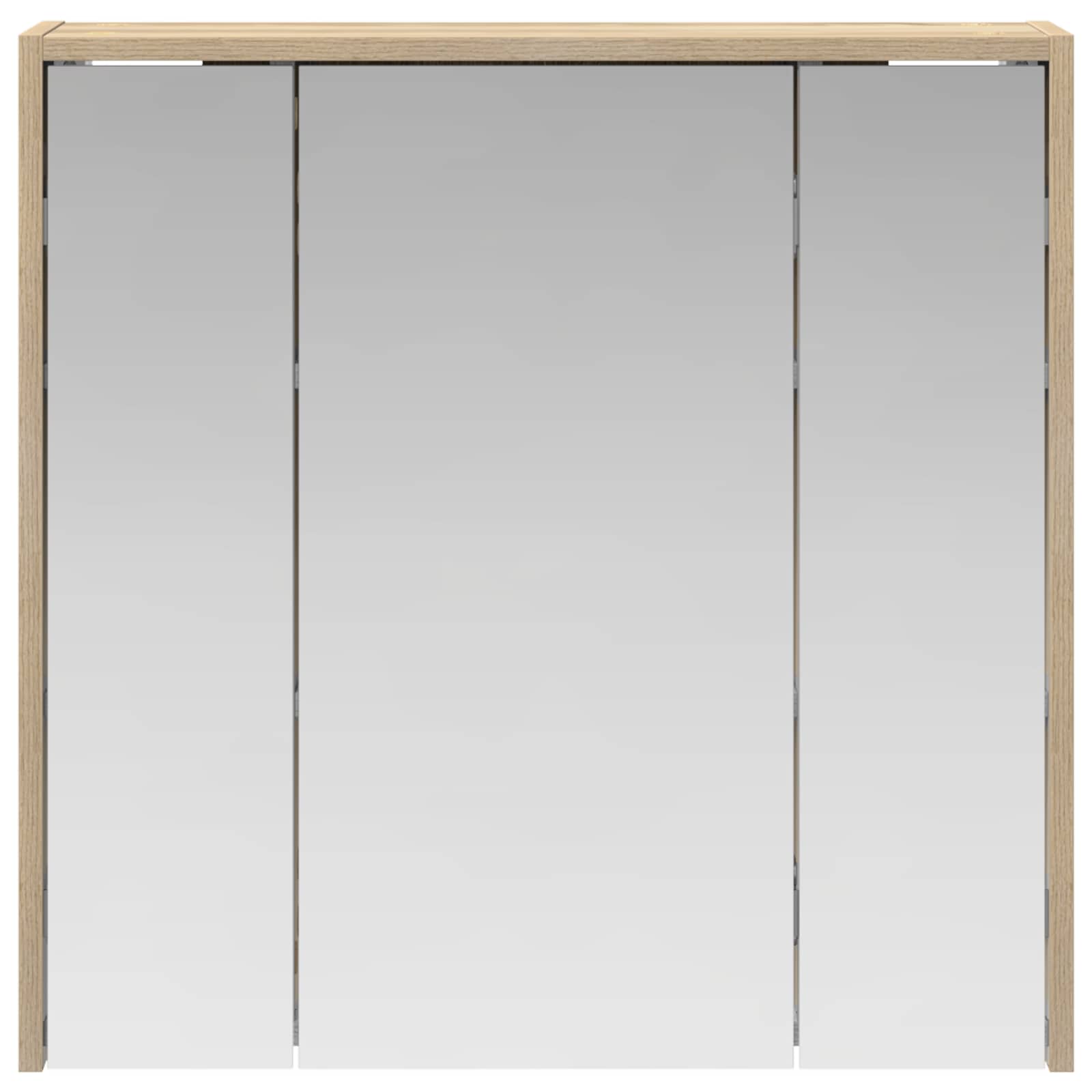 Badezimmerspiegelschrank Sonoma-Eiche 63,5 x 16 x 62,5 cm