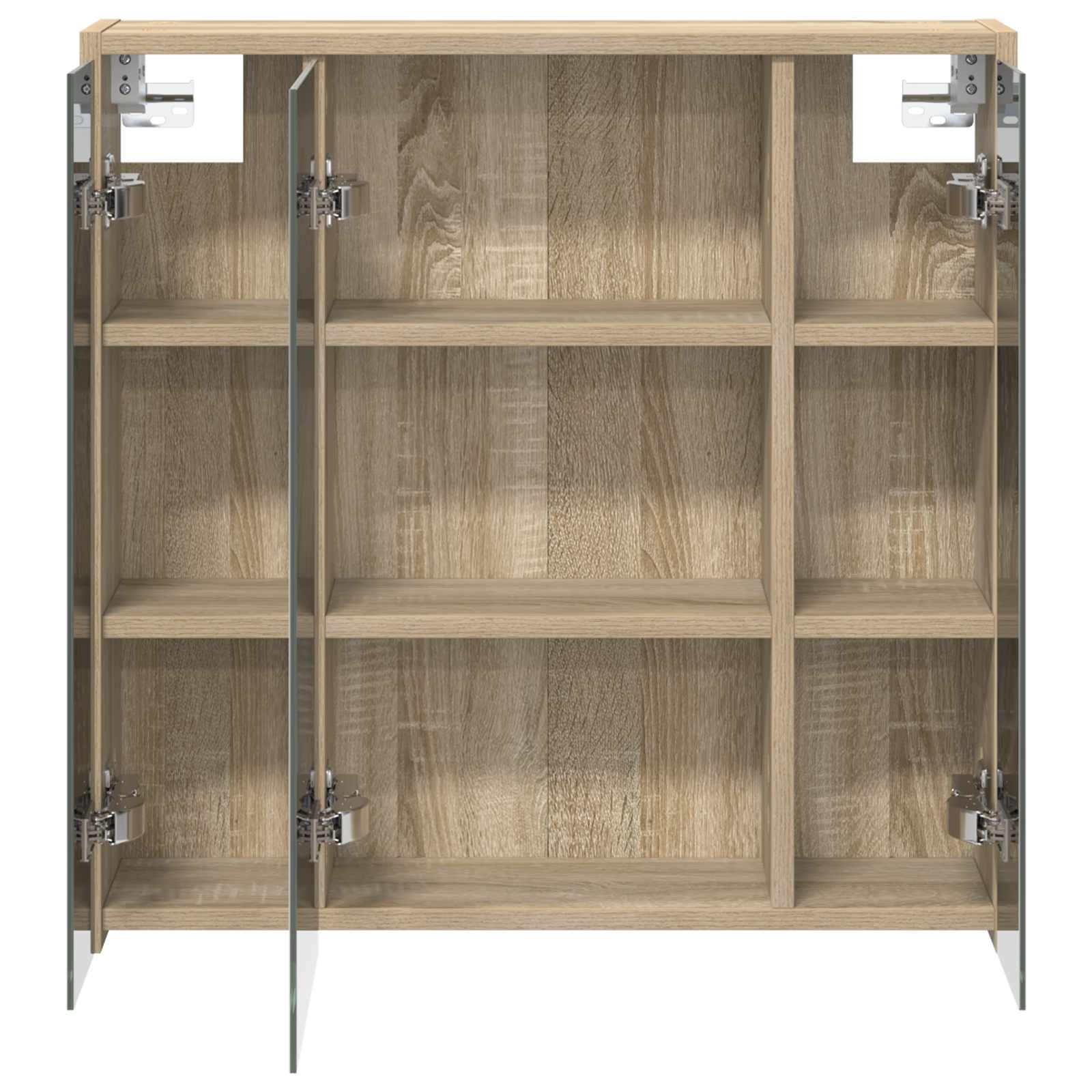 Badezimmerspiegelschrank Sonoma-Eiche 63,5 x 16 x 62,5 cm
