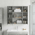 Badezimmerspiegelschrank Beton Grau 63,5 x 16 x 62,5 cm