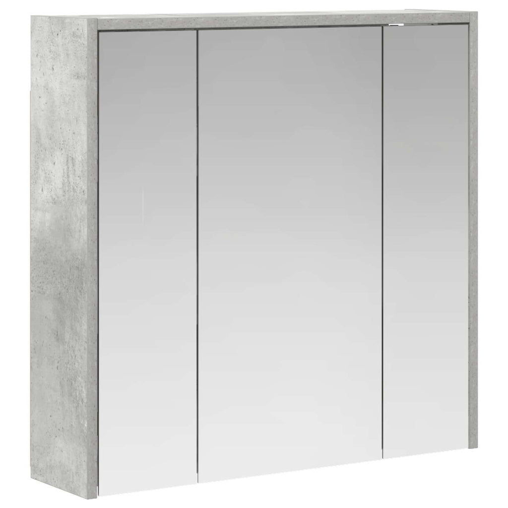 Badezimmerspiegelschrank Beton Grau 63,5 x 16 x 62,5 cm