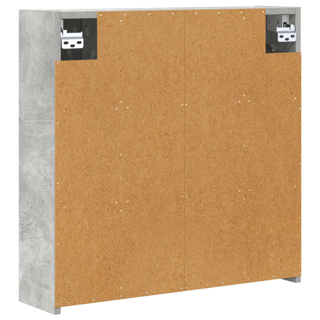 Badezimmerspiegelschrank Beton Grau 63,5 x 16 x 62,5 cm