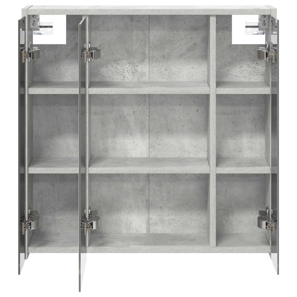 Badezimmerspiegelschrank Beton Grau 63,5 x 16 x 62,5 cm