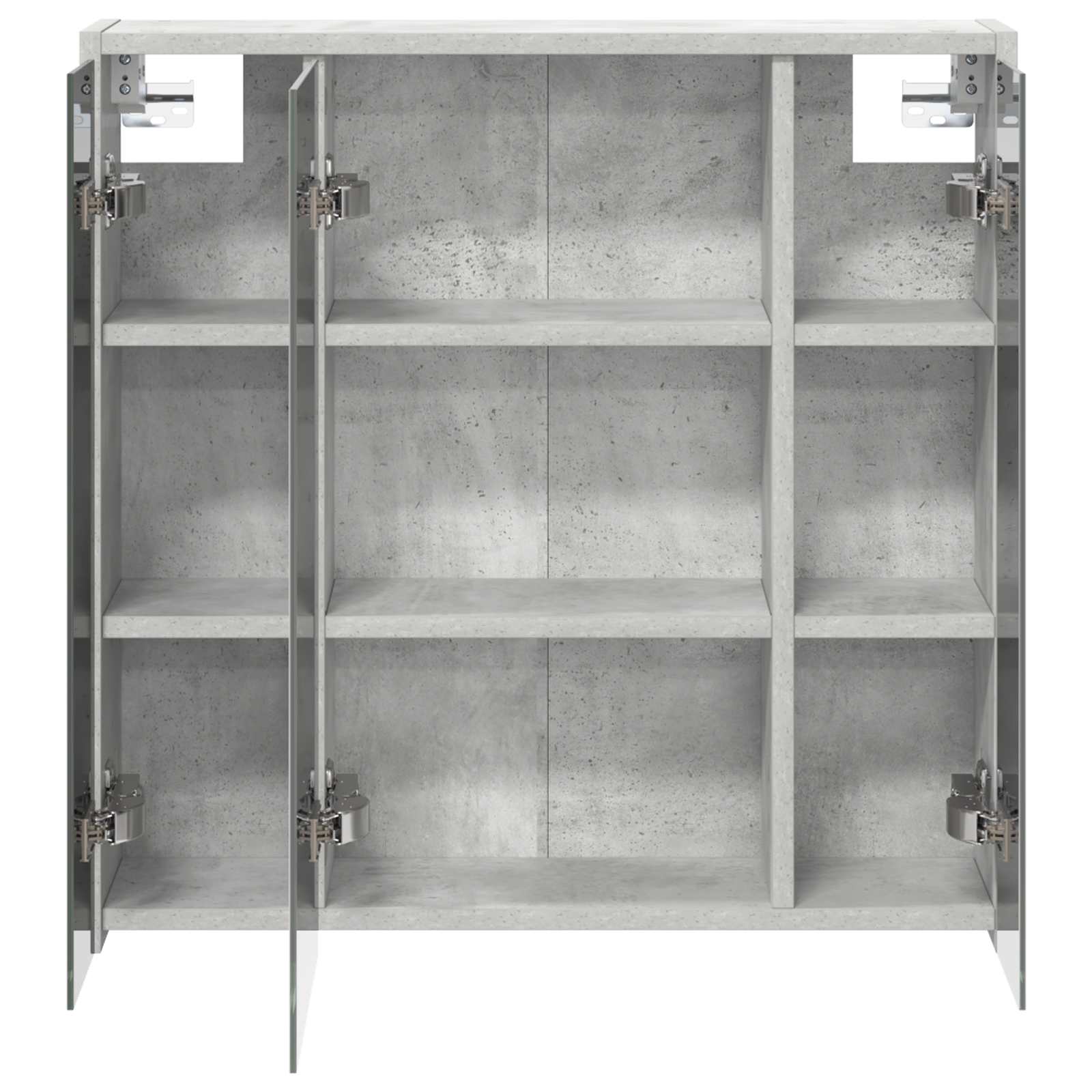 Badezimmerspiegelschrank Beton Grau 63,5 x 16 x 62,5 cm