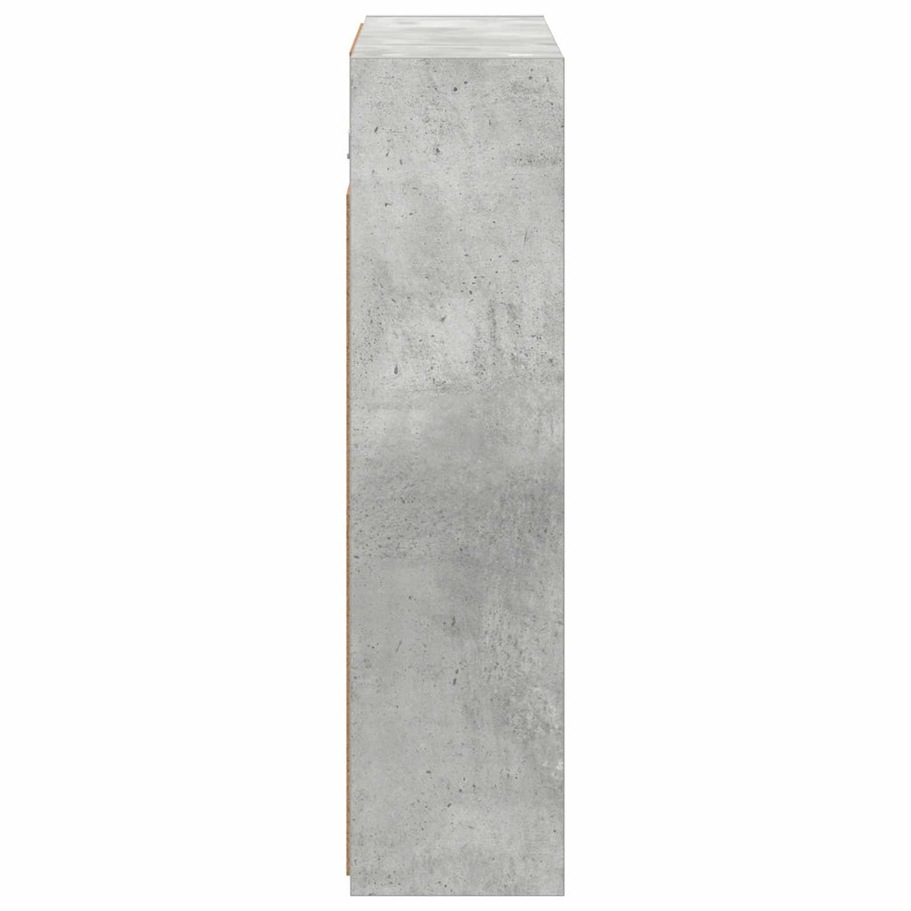 Badezimmerspiegelschrank Beton Grau 63,5 x 16 x 62,5 cm