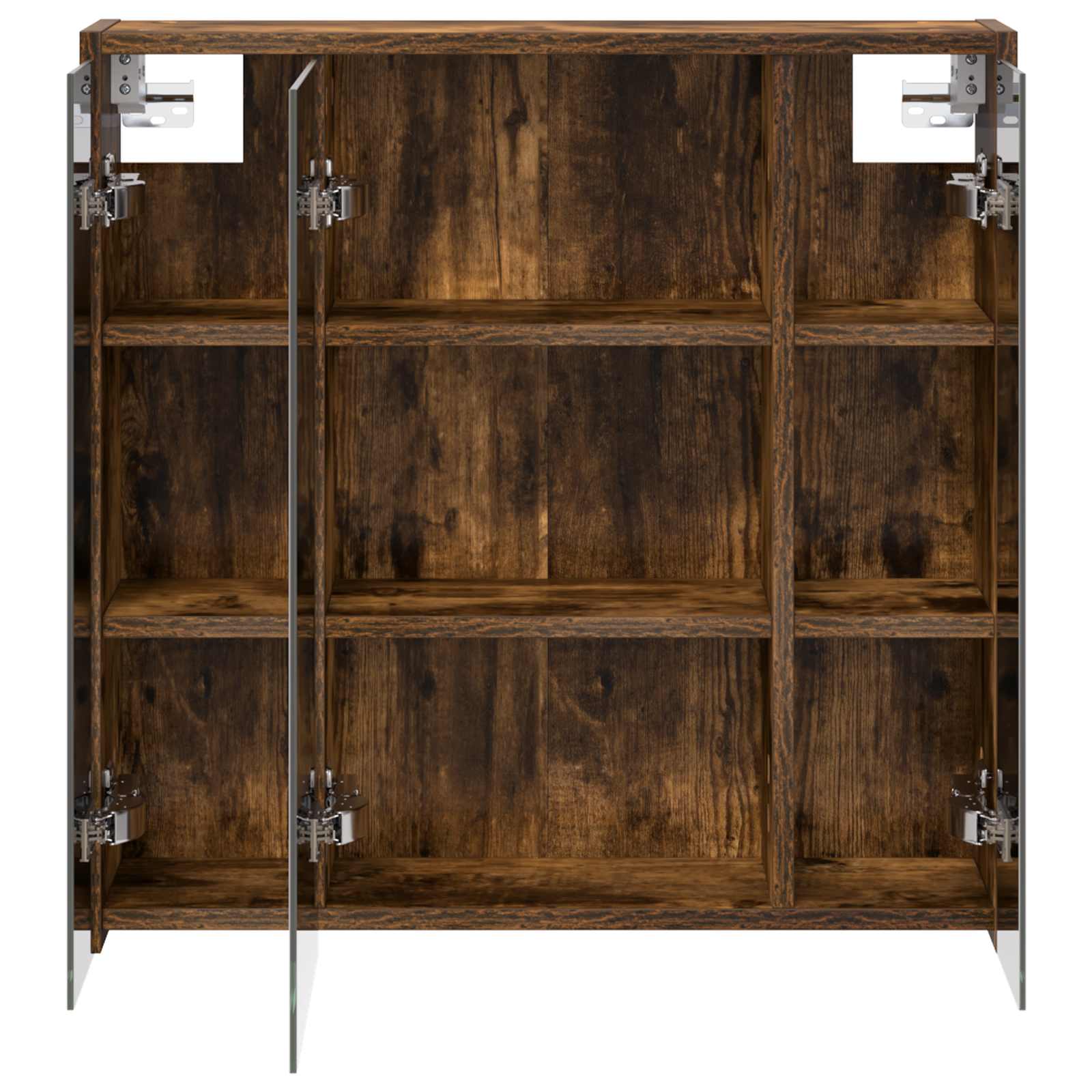 Badezimmerspiegelschrank Geräucherte Eiche 63,5 x 16 x 62,5 cm