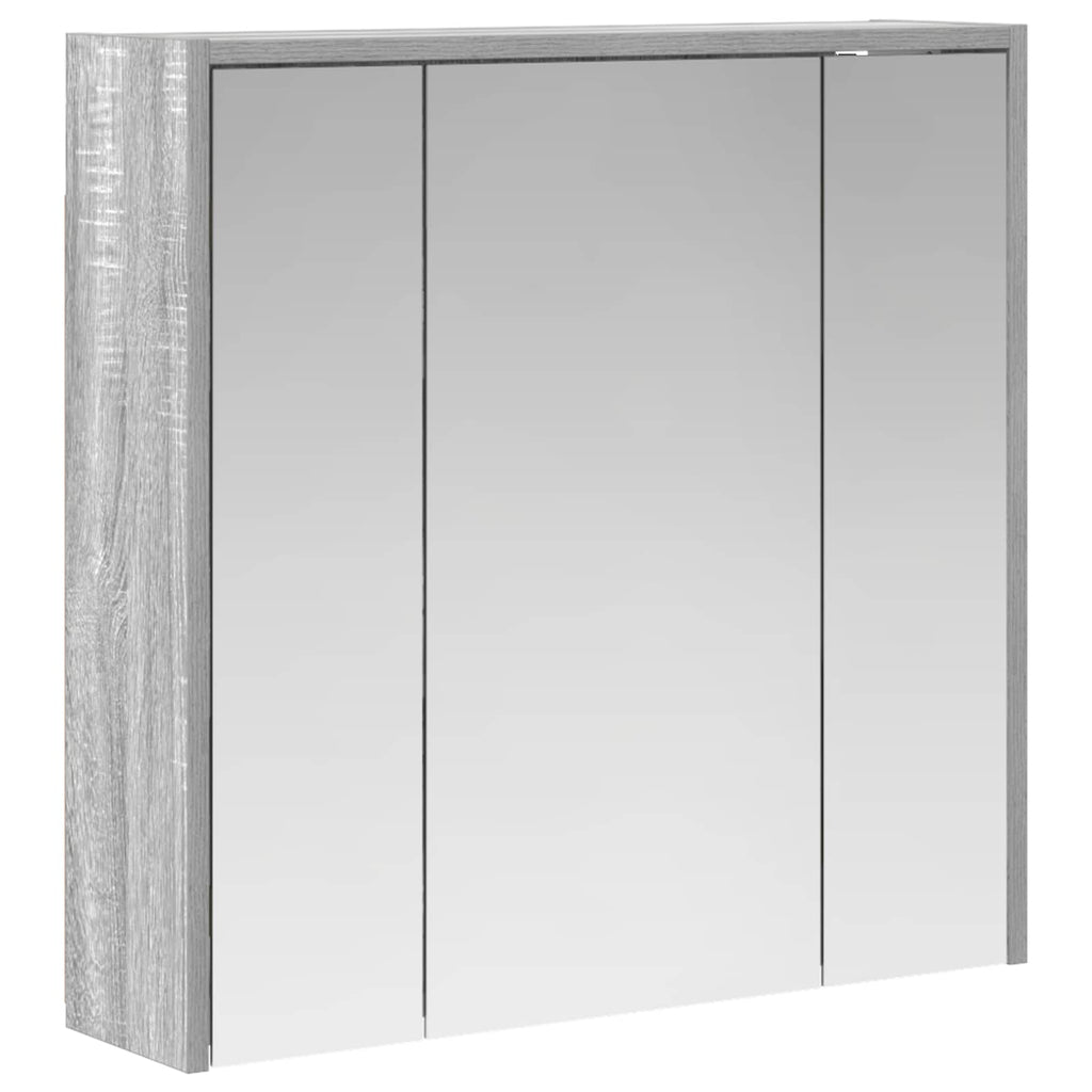 Badezimmerspiegelschrank Graues Sonoma 63,5 x 16 x 62,5 cm