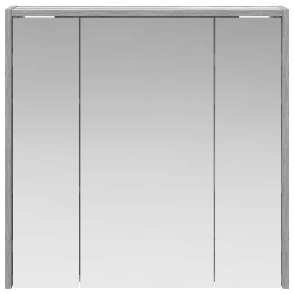 Badezimmerspiegelschrank Graues Sonoma 63,5 x 16 x 62,5 cm