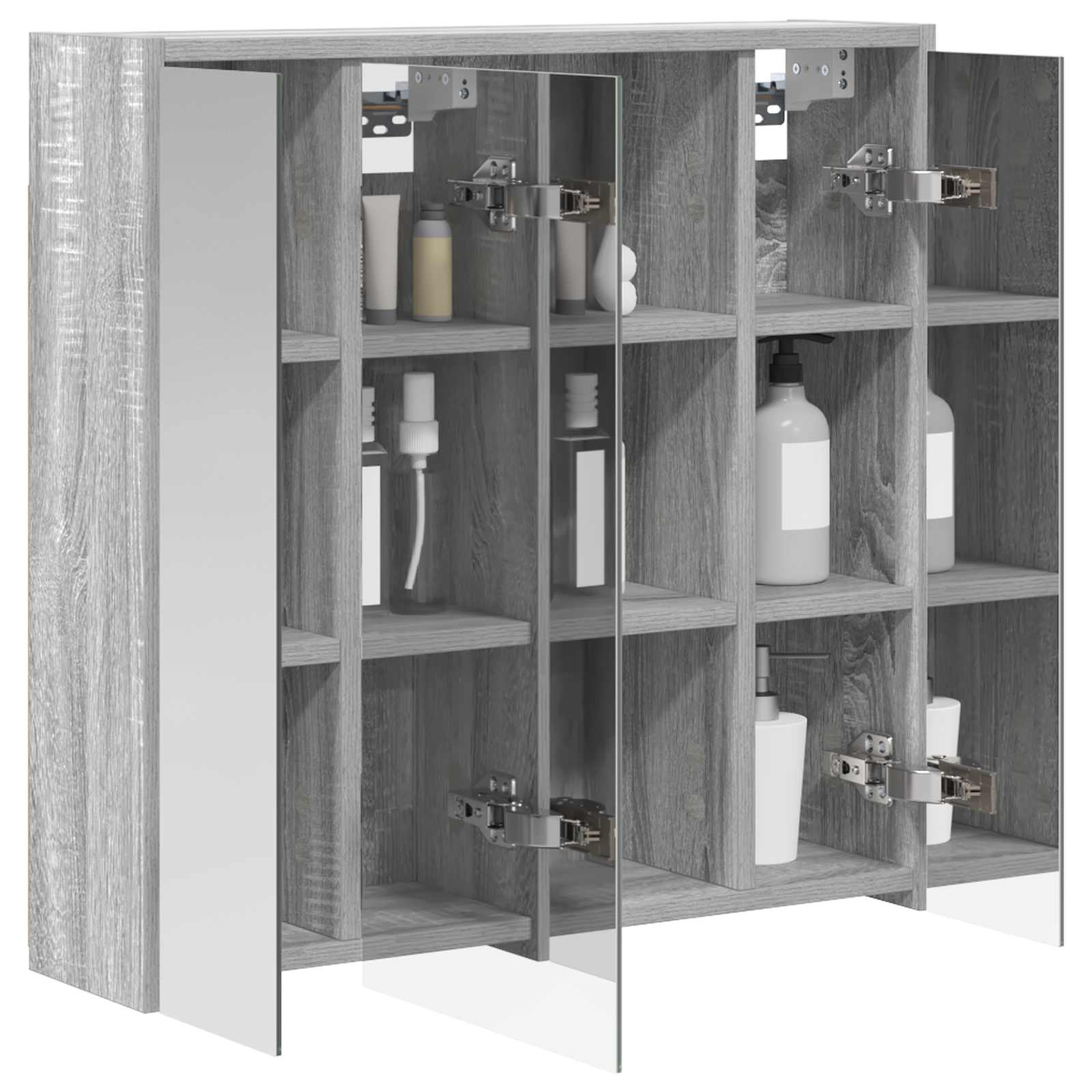 Badezimmerspiegelschrank Graues Sonoma 63,5 x 16 x 62,5 cm