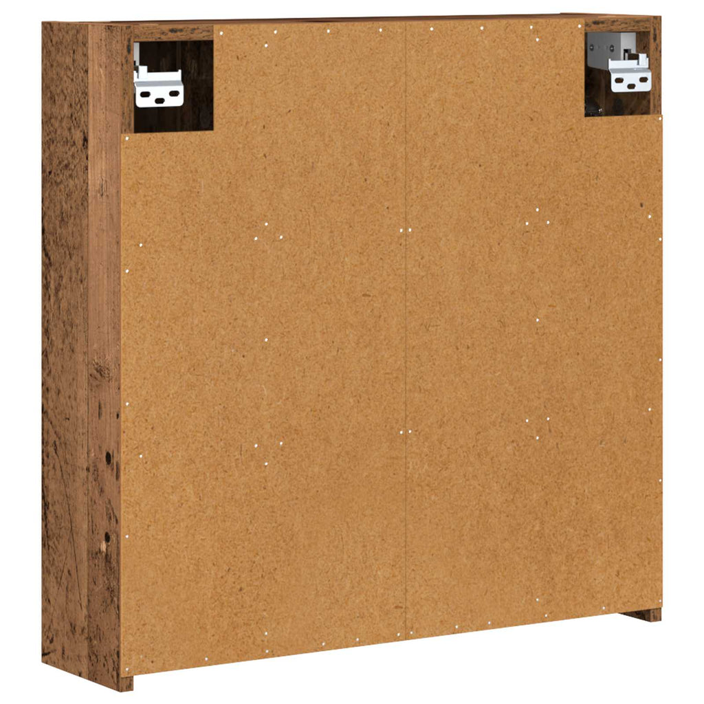 Badezimmerspiegelschrank Altholz 63,5 x 16 x 62,5 cm