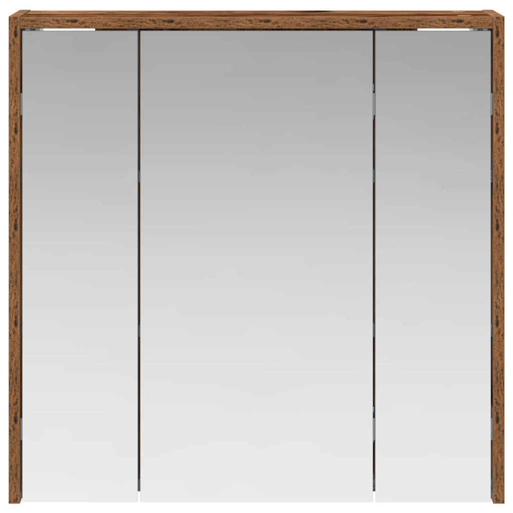 Badezimmerspiegelschrank Altholz 63,5 x 16 x 62,5 cm