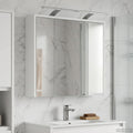 Badezimmerspiegelschrank Weiß 63,5 x 16 x 62,5 cm Holzwerkstoff