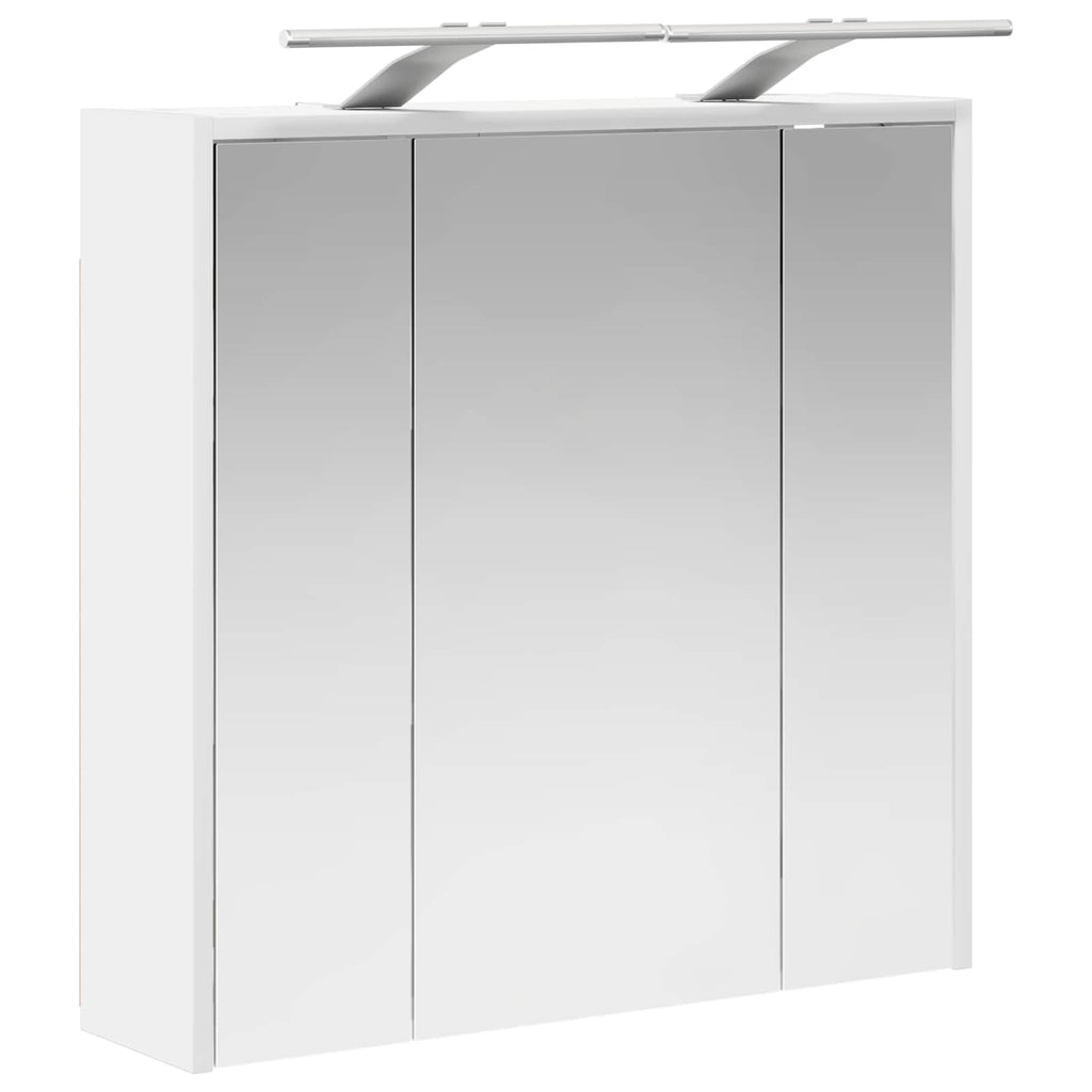 Badezimmerspiegelschrank Weiß 63,5 x 16 x 62,5 cm Holzwerkstoff