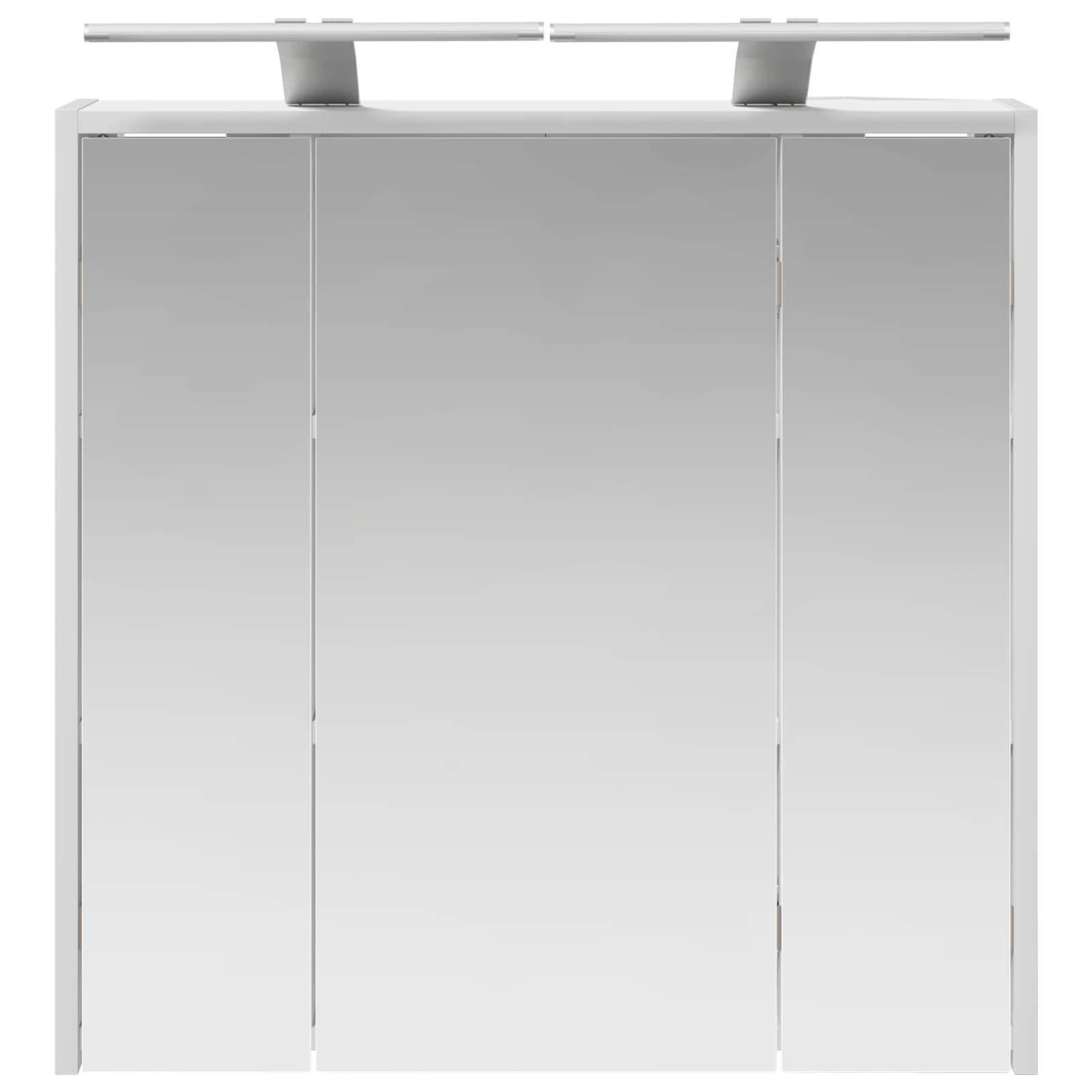Badezimmerspiegelschrank Weiß 63,5 x 16 x 62,5 cm Holzwerkstoff