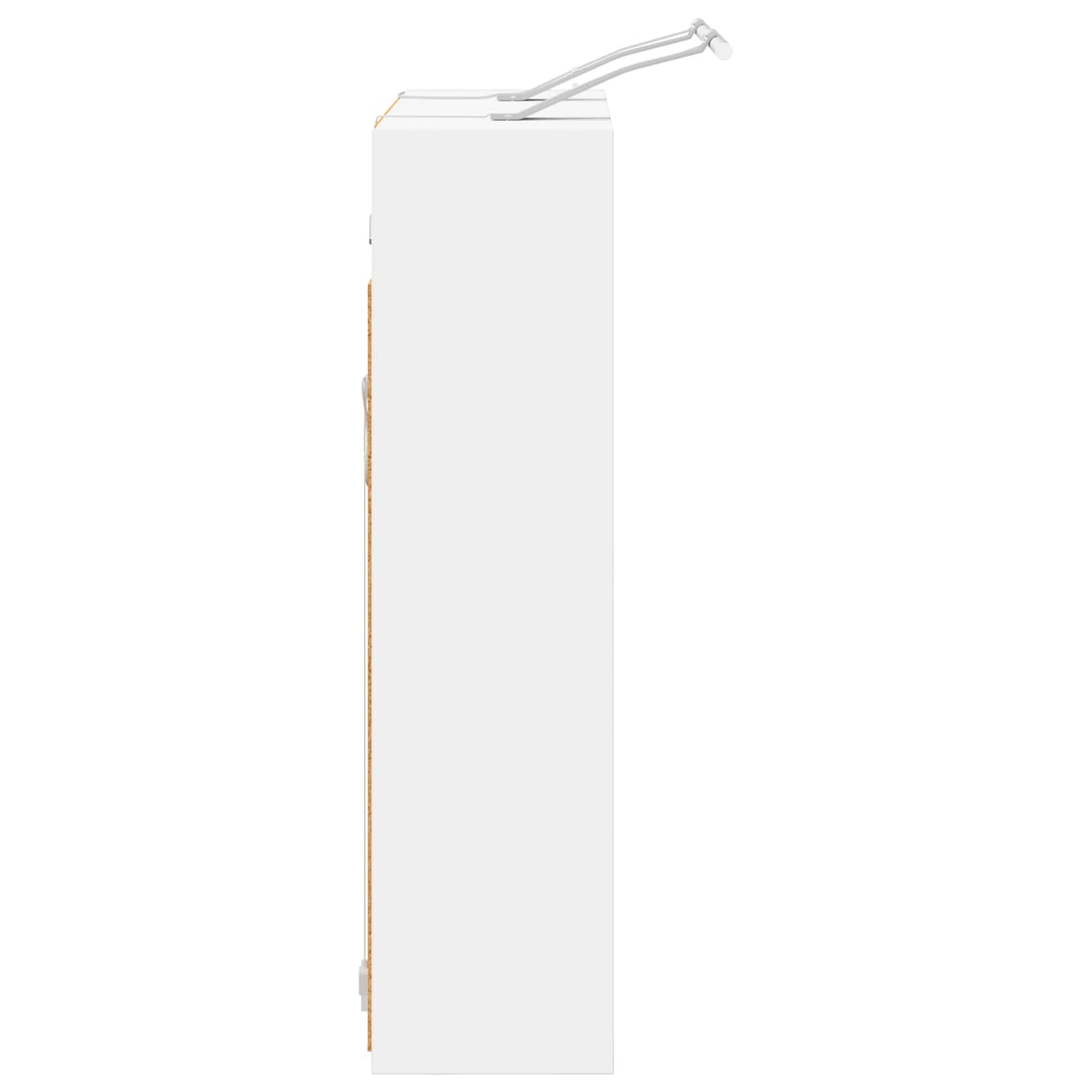 Badezimmerspiegelschrank Weiß 63,5 x 16 x 62,5 cm Holzwerkstoff