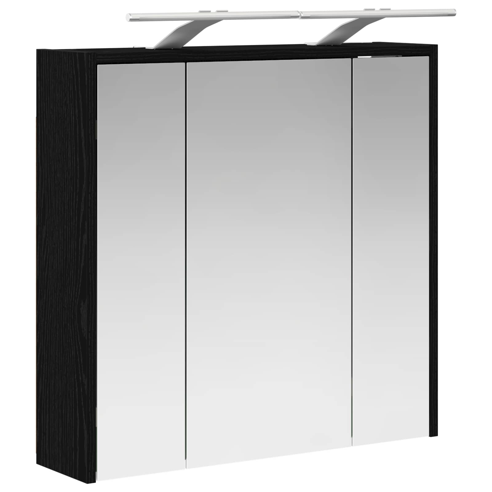 Badezimmerspiegelschrank Schwarz Eichen-Optik